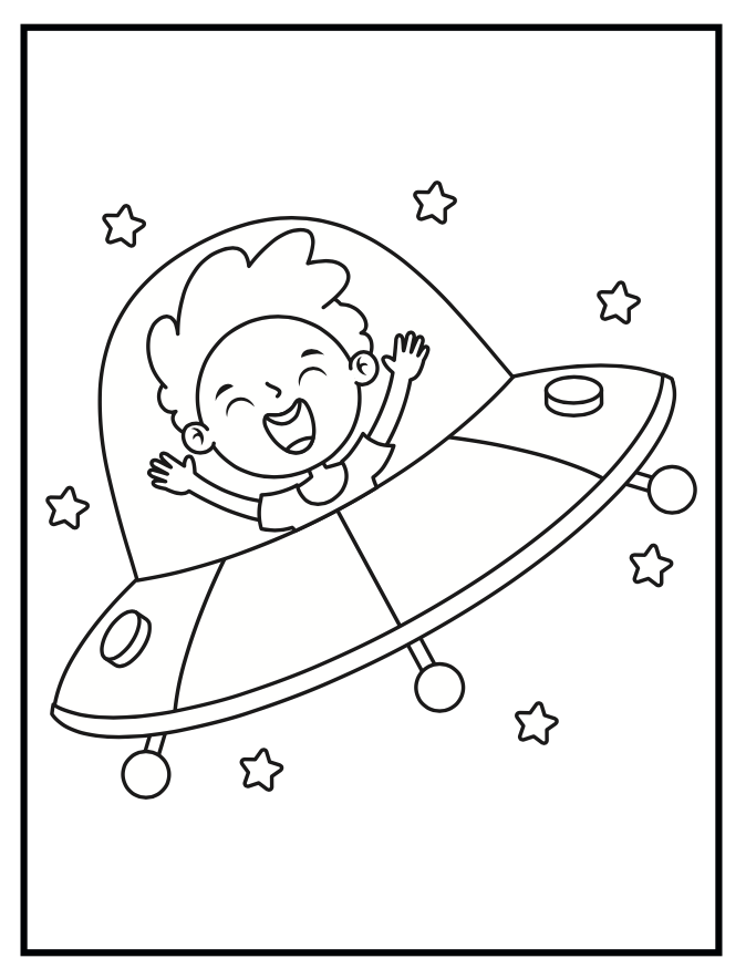 Space: Coloring Book