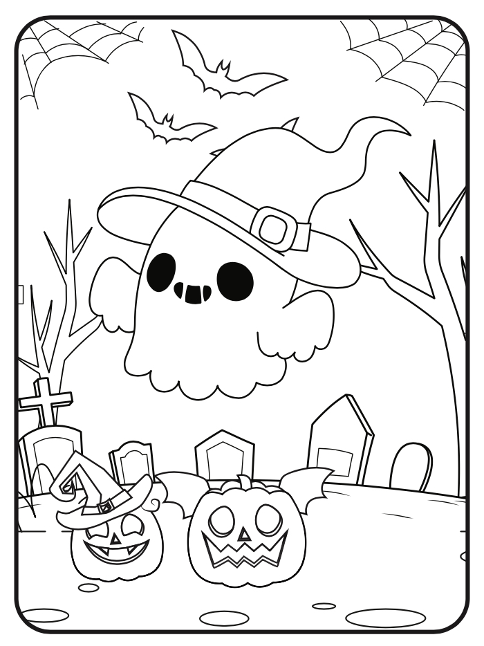 Spooky Fun: A Halloween Coloring Book for Kids - Coloring eBooks